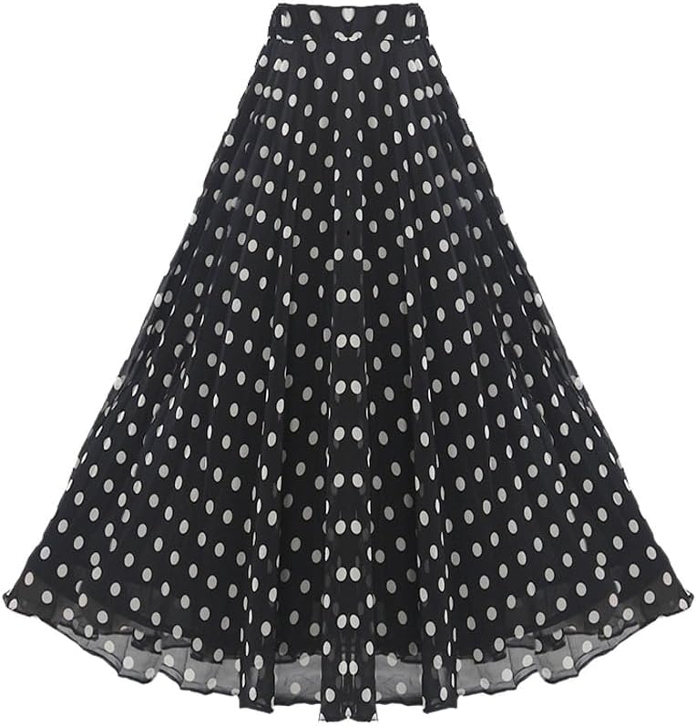 SHOLIND] 広がる ダンス スカート ダンス衣装 社交ダンス ドット柄